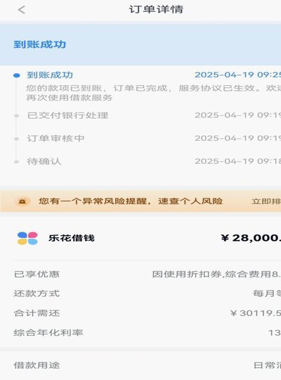 分期乐2万额度