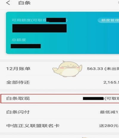 京东白条提现能分期吗？